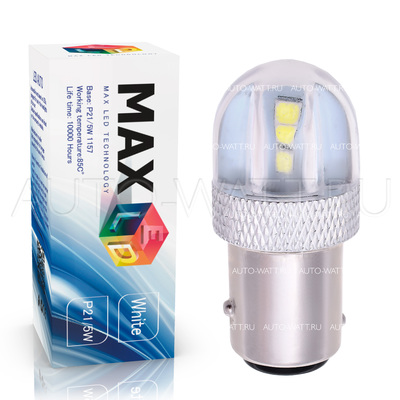 Светодиодная лампа P21/5W 1157 - Max-FIT1 2Вт Белая