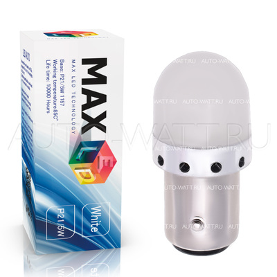 Светодиодная лампа P21/5W 1157 - Max-FIT2 4Вт Белая