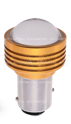Светодиодная лампа P21W 1156 - 1 High-Power 5Вт + Линза Красная