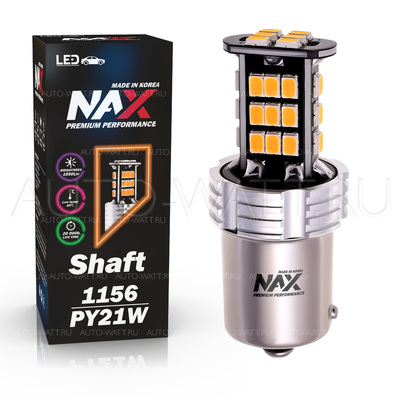 Светодиодная лампа PY21W 1156 - NAX Shaft 1 15ВТ Жёлтая